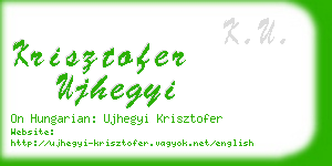 krisztofer ujhegyi business card
